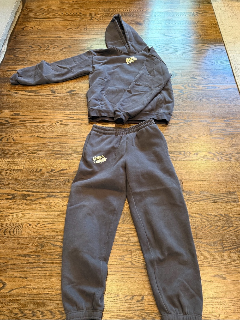 Happy Camp3r Women’s Charcoal Hoodie & Joggers Set